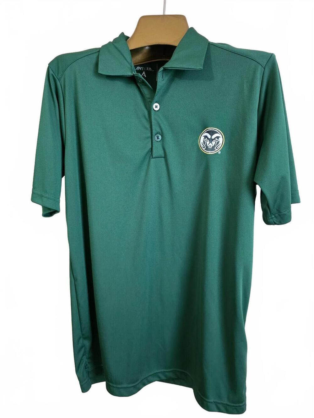 Antigua Colorado State Rams Green Polo Shirt Size Small